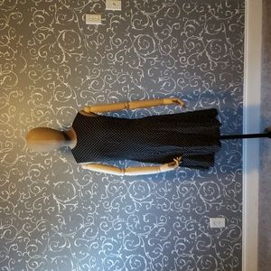Silk polka dot dress